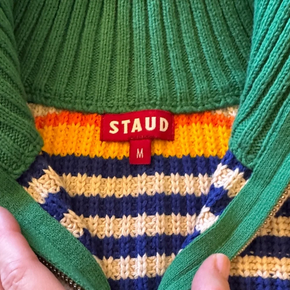 STAUD Striped Half Zip - Picture 3 of 4